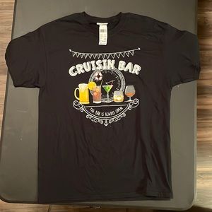 Black tee with design